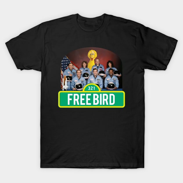 Free Bird T-Shirt by wiredshutpodcast